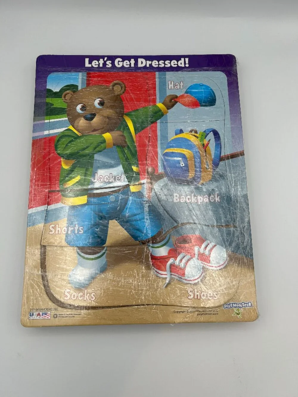 Play Monster Wooden Puzzles 5 Piece Puzzle 